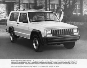 1985 Jeep Cherokee Press Photo 0001