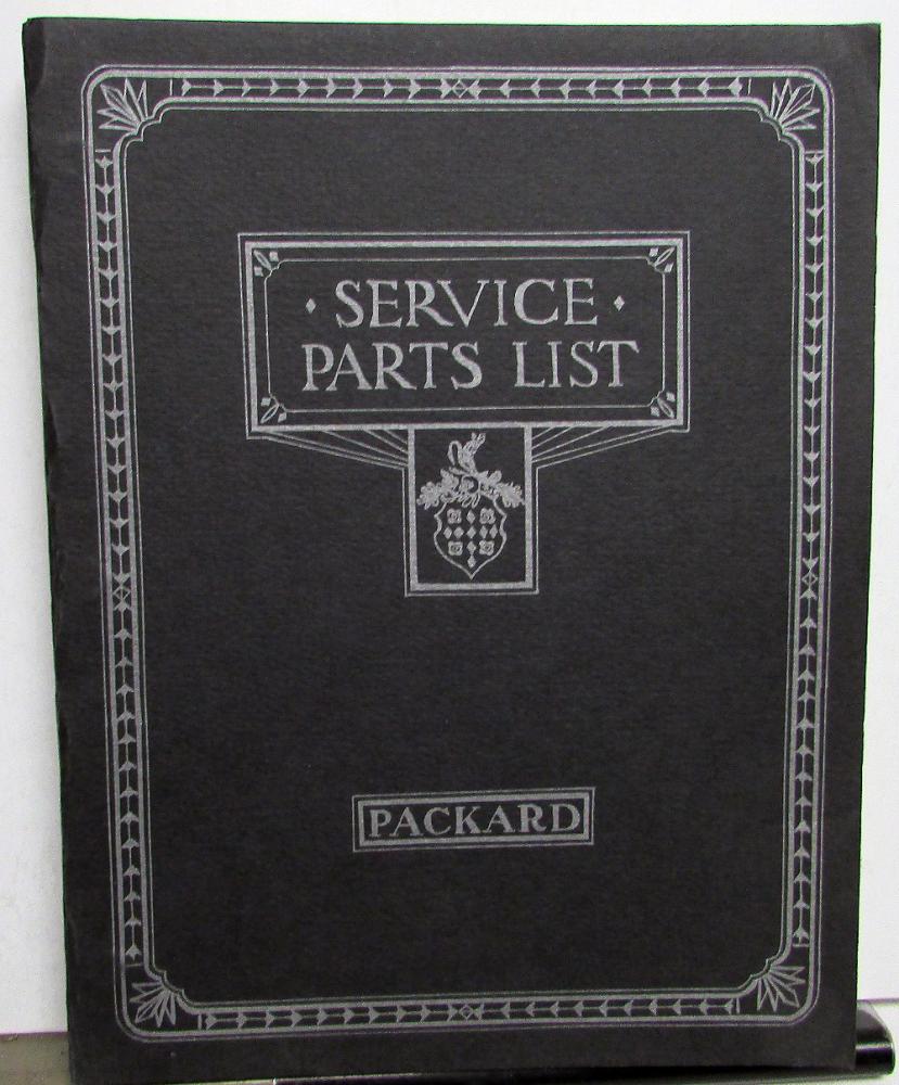 1932-1936 Packard Twelve Dealer Service Parts List Book 905-1408 V12 Repro
