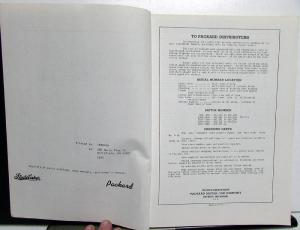 1932-1936 Packard Twelve Dealer Service Parts List Book 905-1408 V12 Repro