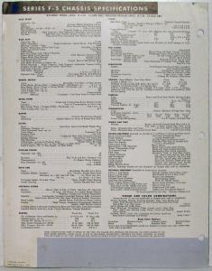 1949 Ford F5 Heavy Duty Truck Eng 239 V8 & 226 Six Sales Folder REVISED 2-50