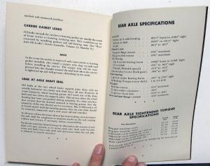 1946-48 Packard Dealer Service Shop Manual Section II Rear Axle Series 21 & 22