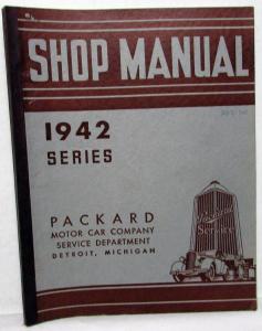 1942 Packard Dealer Service Shop Manual 20th Series Repair Specs Original Rare