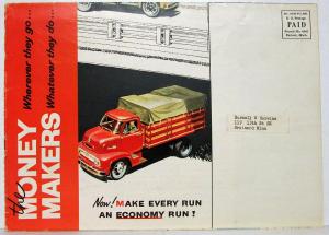 1955 Ford Trucks Series F C T B P Sales Mailer Brochure Original