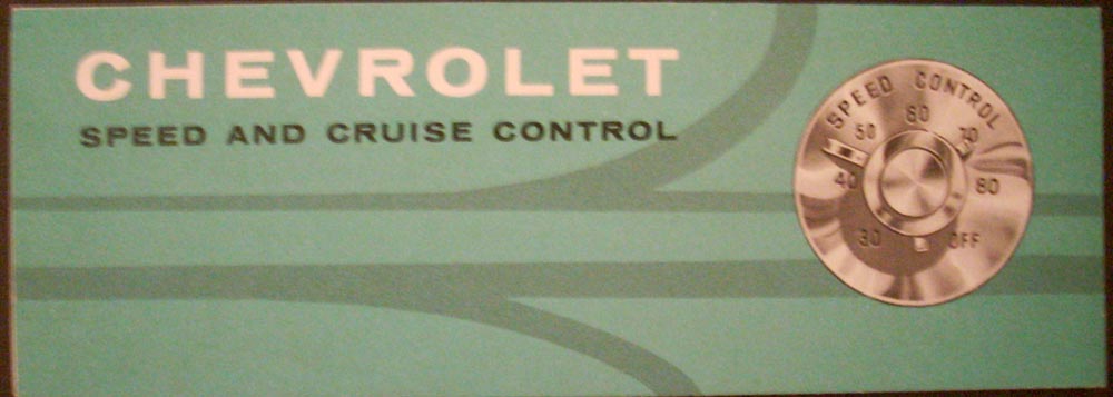 1960 Chevrolet Speed and Cruise Control Brochure NOS Original Impala Bel Air 60