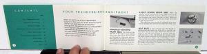 1959 Ford Thunderbird Owners Manual ORIGINAL Very Nice T-Bird
