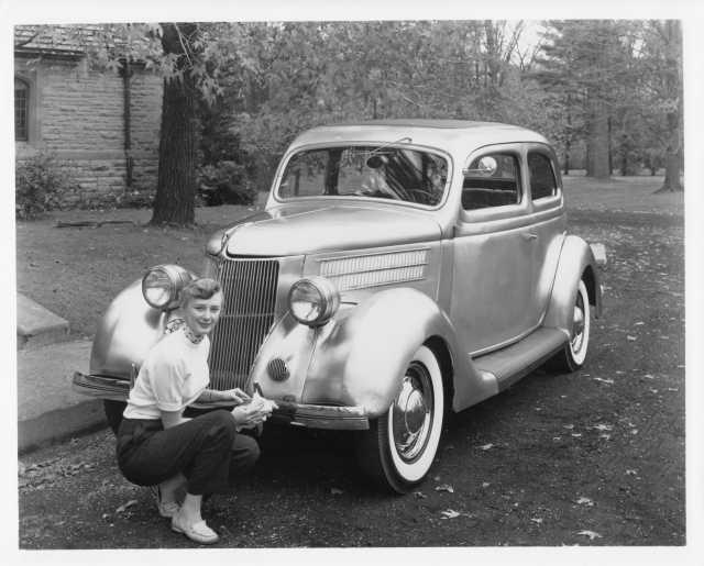 1936 Ford Allegheny Ludlum Stainless Steel Bodied Coupe Press Photo 0001