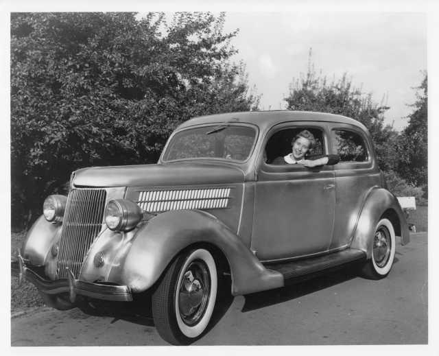 1936 Ford Allegheny Ludlum Stainless Steel Bodied Coupe Press Photo 0002