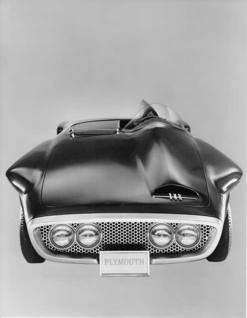1960 Plymouth XNR Concept Car Press Photo & Release 0014