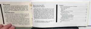 1972 Ford Mustang Owners Manual ORIGINAL Mach 1 Grande Fastback Convertible