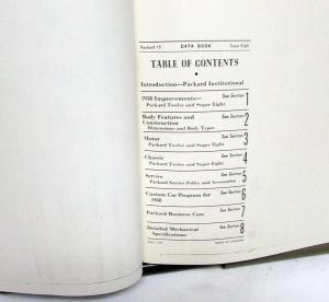 1938 Packard Twelve Super Eight Dealer Data Book V12 8 Specs Features Repro