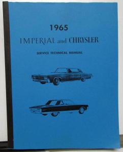 1965 Chrysler Newport 300 New Yorker Crown LeBaron Imperial Service Shop Manual