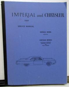 1969 Chrysler & Imperial Shop Service Manual Newport Custom 300 New Yorker