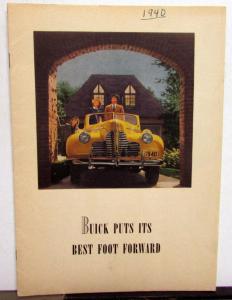 1940 Buick Limited Dealer Sales Brochure Color Fold Out RARE