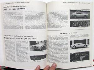 1973 Ford Lincoln Mercury New Car Buying Guide LTD Mustang Cougar Pantera L