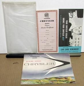 1956 Chrysler Windsor New Yorker Town & Country Owners Manual With EXTRAS