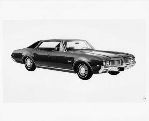 1969 Oldsmobile Cutlass Holiday Sedan Press Photo 0150