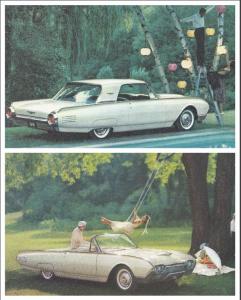 1961 Ford Thunderbird Color Image Plates Set of 2