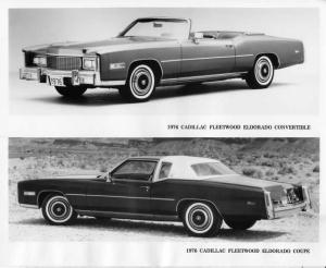 1976 Cadillac Fleetwood Eldorado Convertible & Coupe Press Photo & Release 0024