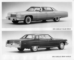 1976 Cadillac Calais & Sedan DeVille Press Photo and Release 0025