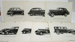 1930 1934 1935 1936 1937 1938 1939 Pontiac Image Plates Set of 7