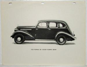 1930 1934 1935 1936 1937 1938 1939 Pontiac Image Plates Set of 7