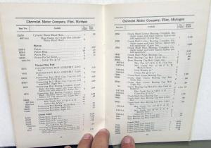 1912 Chevrolet Little Six Light Six Parts Price List Book Vintage Reproduction