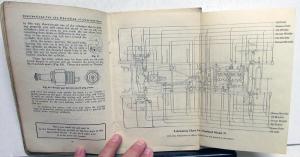 1913 Willys Overland Models 69 & 71 Owners Manual Care & Op Instructions Orig