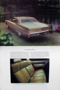 1970 Cadillac XL Brougham 60 Special Eldorado 75 Deville Calais Sales Brochure
