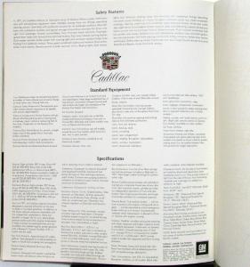 1971 Cadillac 60 75 Calais Eldorado Deville Prestige XL Sales Brochure Original
