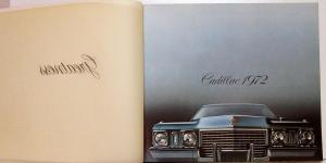 1972 Cadillac Fleetwood Brougham 75 Eldorado Deville Calais XL Sale Brochure