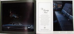 1972 Cadillac Fleetwood Brougham 75 Eldorado Deville Calais XL Sale Brochure