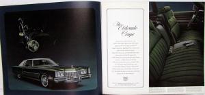 1972 Cadillac Fleetwood Brougham 75 Eldorado Deville Calais XL Sale Brochure