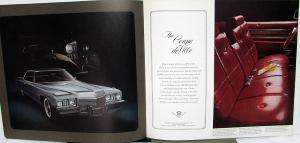 1972 Cadillac Fleetwood Brougham 75 Eldorado Deville Calais XL Sale Brochure