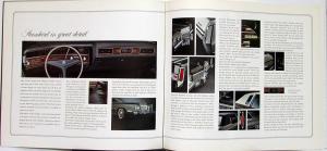 1972 Cadillac Fleetwood Brougham 75 Eldorado Deville Calais XL Sale Brochure
