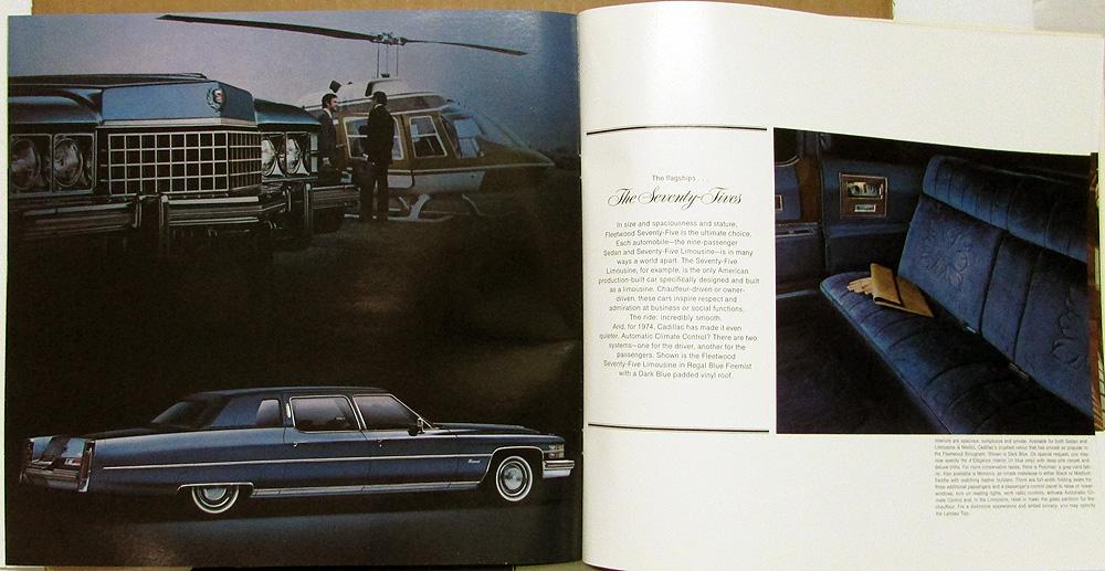1974 Cadillac DeVille Eldorado Fleetwood Calais Accessories Sales Brochure 