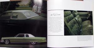1974 Cadillac Fleetwood Brougham 75 Eldorado DeVille Calais XL Sales Brochure