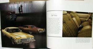 1974 Cadillac Fleetwood Brougham 75 Eldorado DeVille Calais XL Sales Brochure