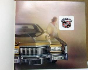 1975 Cadillac Fleetwood Limo Sedan Eldorado DeVille Calais Large Sale Brochure