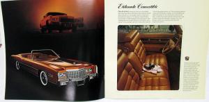 1975 Cadillac Fleetwood Limo Sedan Eldorado DeVille Calais Large Sale Brochure