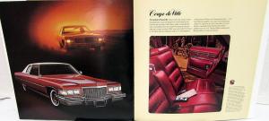 1975 Cadillac Fleetwood Limo Sedan Eldorado DeVille Calais Large Sale Brochure