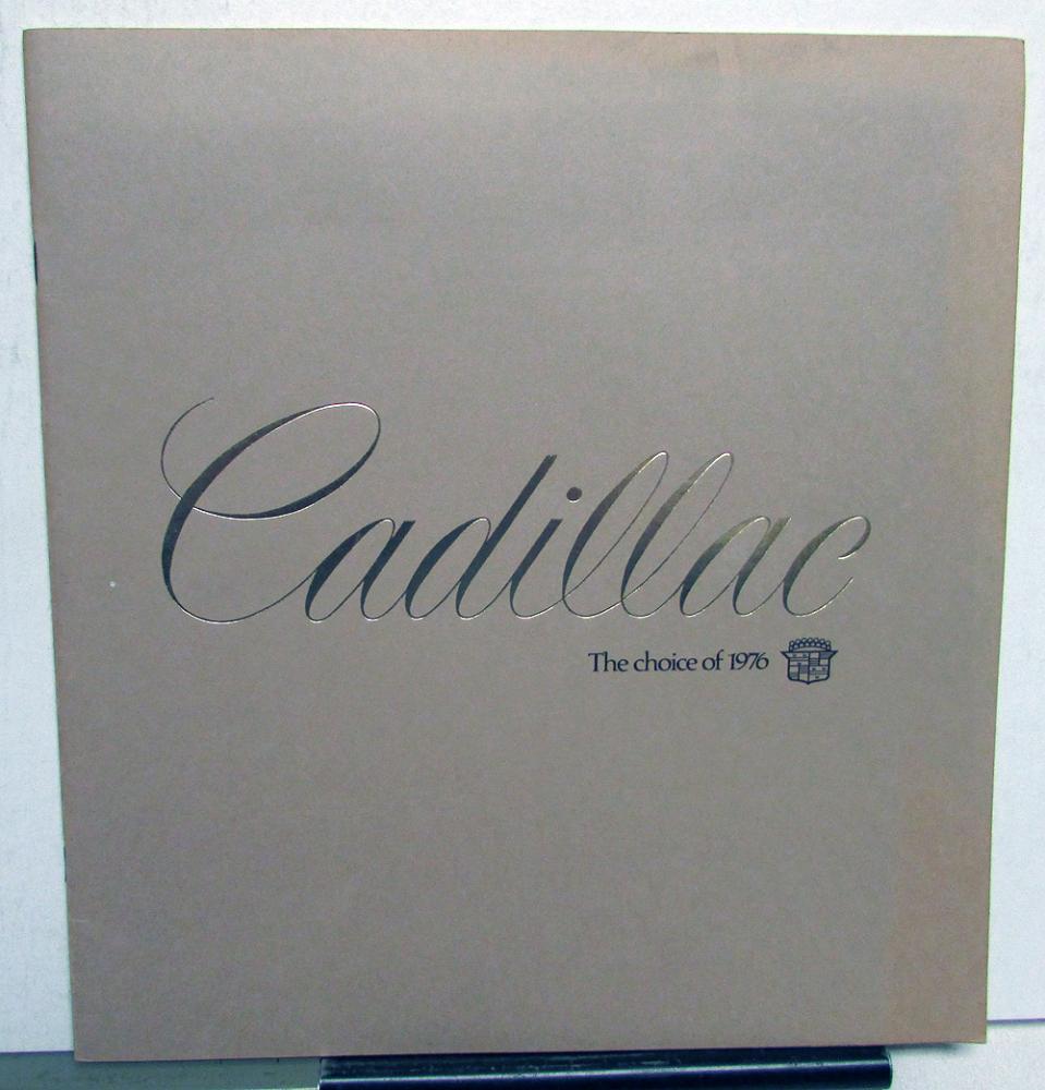1976 Cadillac Fleetwood Eldorado Seville deVille Calais Limo Large Sale Brochure