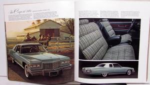 1976 Cadillac Fleetwood Eldorado Seville deVille Calais Limo Large Sale Brochure