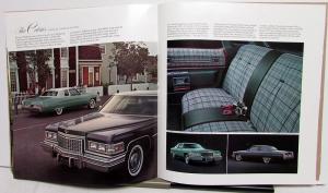 1976 Cadillac Fleetwood Eldorado Seville deVille Calais Limo Large Sale Brochure