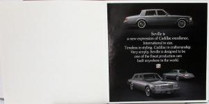 1976 Cadillac Seville Sales Brochure Over Sized Original