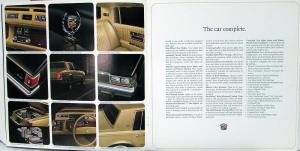 1977 Cadillac Seville Sales Brochure Original Over Sized
