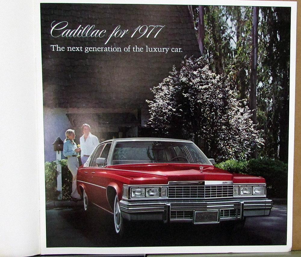 1977 Cadillac Fleetwood Deville Limo Large Deluxe Dealer Sales Brochure 
