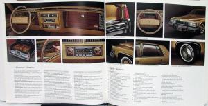 1977 Cadillac Fleetwood Brougham DeVille Limousine Sales Brochure Over Sized