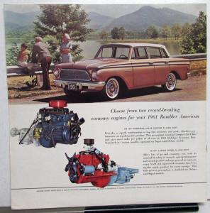 1961 Rambler American 2- 4- Door Sedan Wagon Large Sales Brochure Original