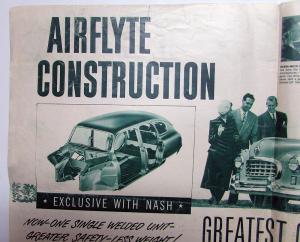 1950 Nash Ambassador Statesman Airflytes Green Tone XL Sales Folder Original