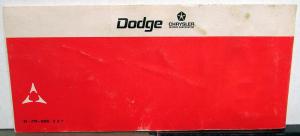 1968 Dodge Coronet 440 500 R/T Super Bee ORIGINAL Owners Manual